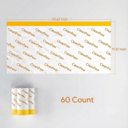 CleanPaw+ Litter Bags, 3 Rolls 60 Pcs