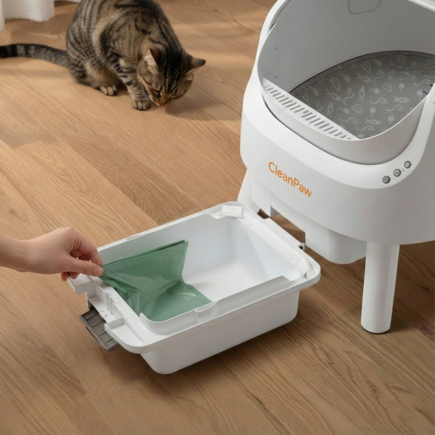 CleanPaw+ Cat Litter Box